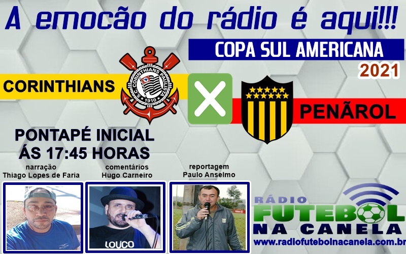 Rádio FNC transmite Timão e Peñarol pela Copa Sul-Americana
